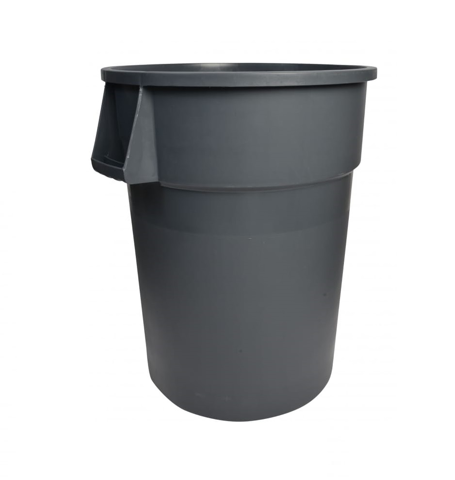 44 Gal Round Gray Receptacle (1/ea)