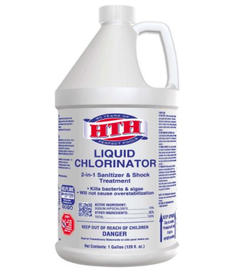 HTH Liquid Chlorine 1 gal.  (4/cs)