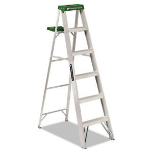 6 Step Folding Aluminum Ladder (1/ea)