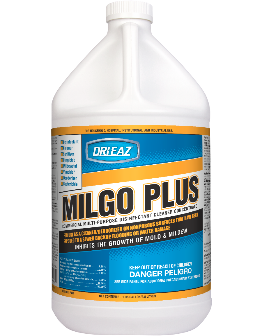 Milgo Plus Disinfectant 
cleaner 1Gal (4/cs)