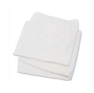 White Finished Terry Towel  Rags 10/lbs (1/bx)