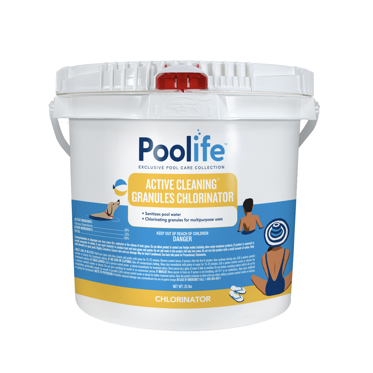 Poolife Active Cleaning 
Granules Chlorinator Chlorine 
100 LB (1/pl)